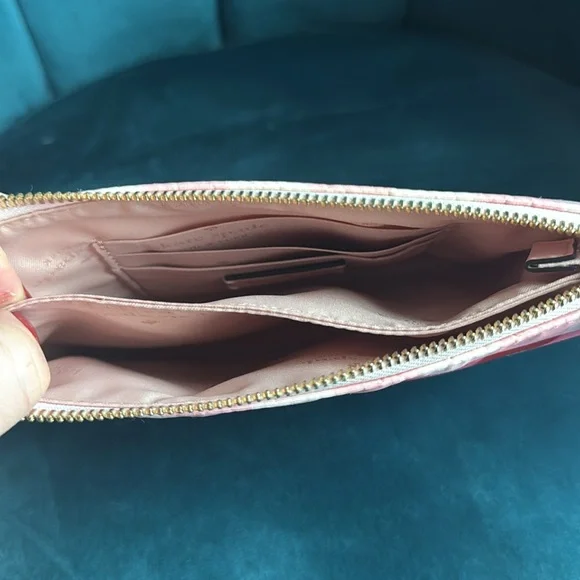 Kate Spade Red and Pink Checkered Wristlet - Picture 5 of 6